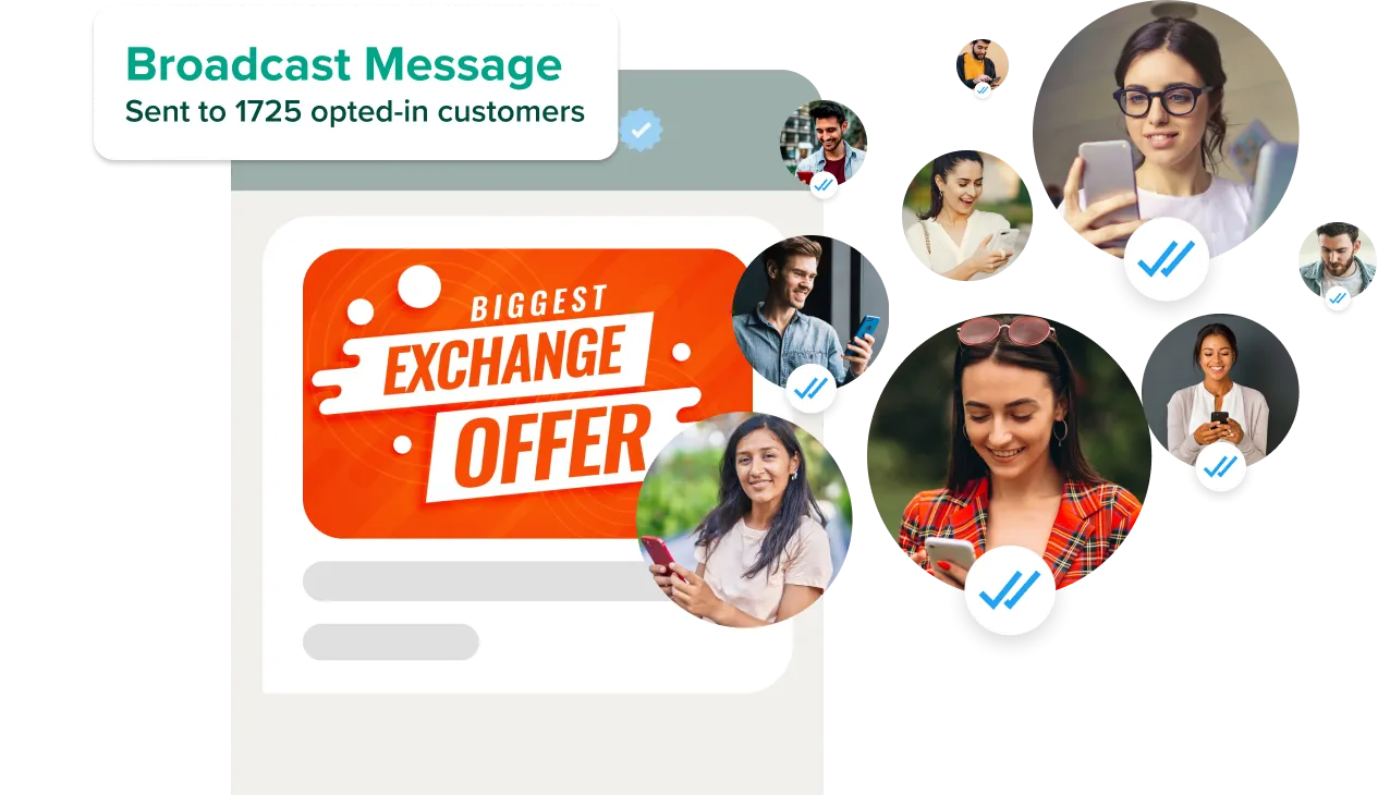 Broadcasting WhatsApp messages to thousands of contacts in one click